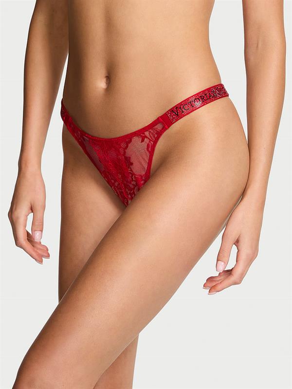 Işıltılı Askili Dantelli Brazilian Kulot