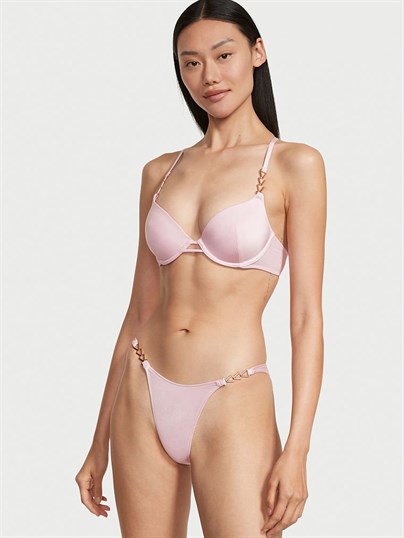 Chain Strap Push Up Bikini Ustu