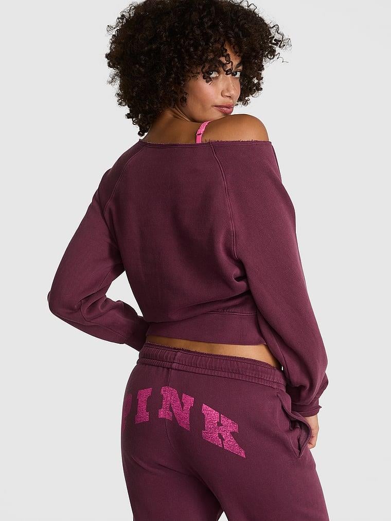 Pink Ivy Omzu Acik Sweatshirt arka görünüm