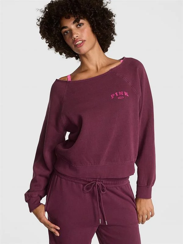 Pink Ivy Omzu Acik Sweatshirt ön görünüm