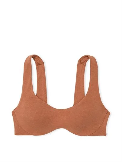 Pink Base Pamuklu Desteksiz Scoop Sütyen