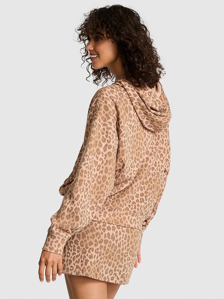 Pink Ivy Yarim Fermuarli Kapusonlu Sweatshirt arka görünümü
