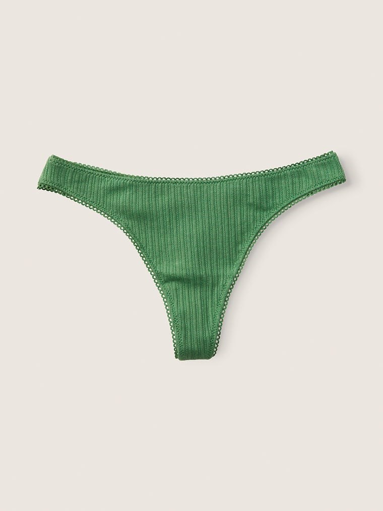 Victorias S Secret Pink Pamuklu Tanga arka görünümü