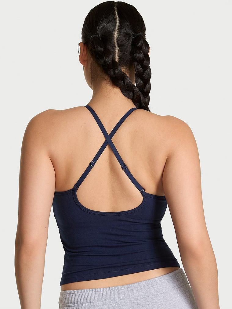 Pink All Day Pamuklu Halter Yaka Ust arka görünüm