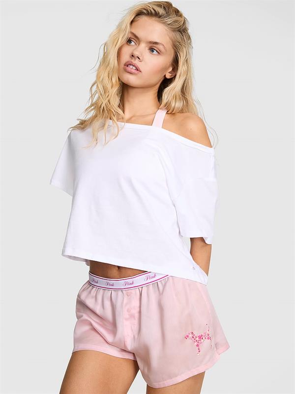 Pink Ipeksi Pijama Sortu