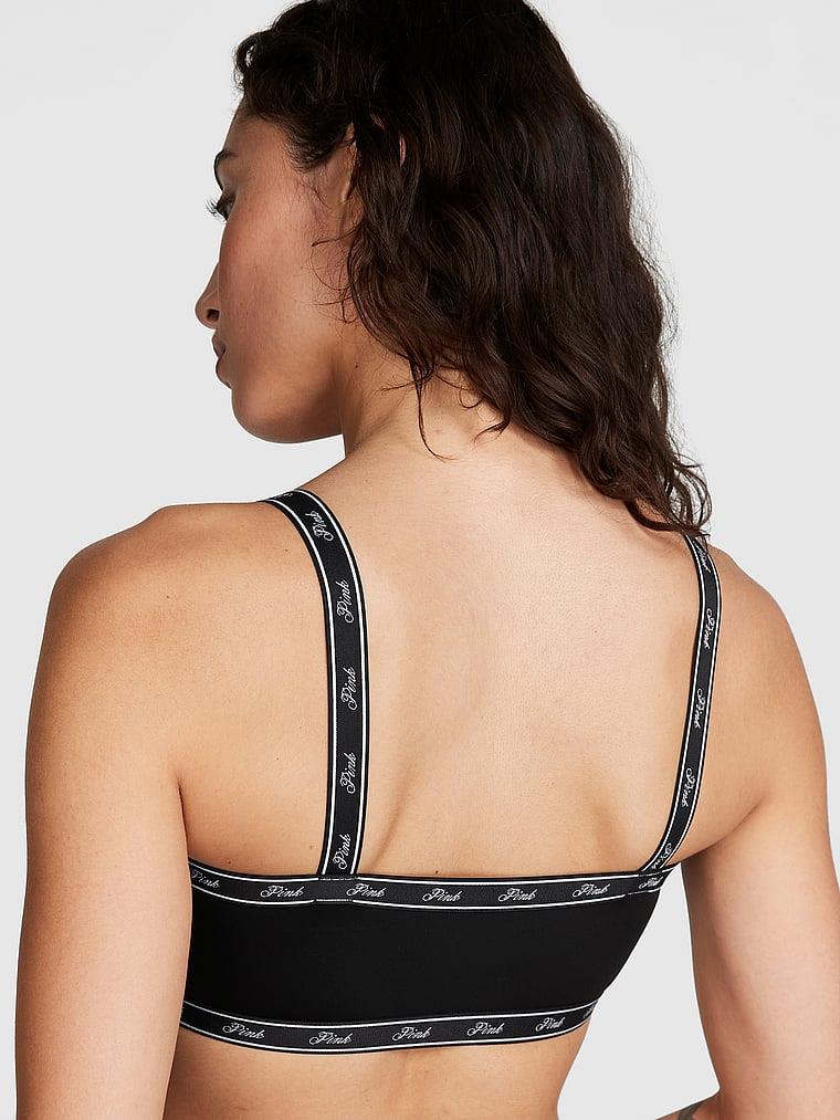 Pink Mikro Logolu Duz Yaka Bralet arka görünüm