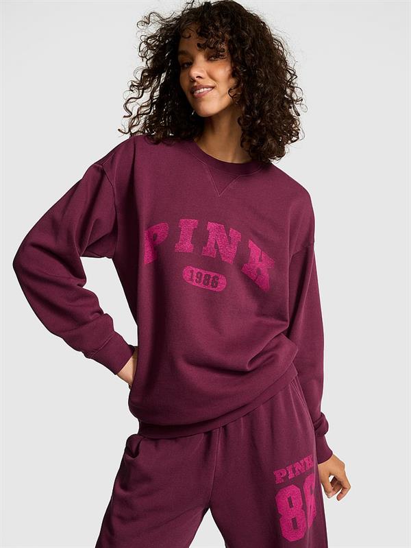 Pink Ivy Oversize Bisiklet Yaka Sweatshirt