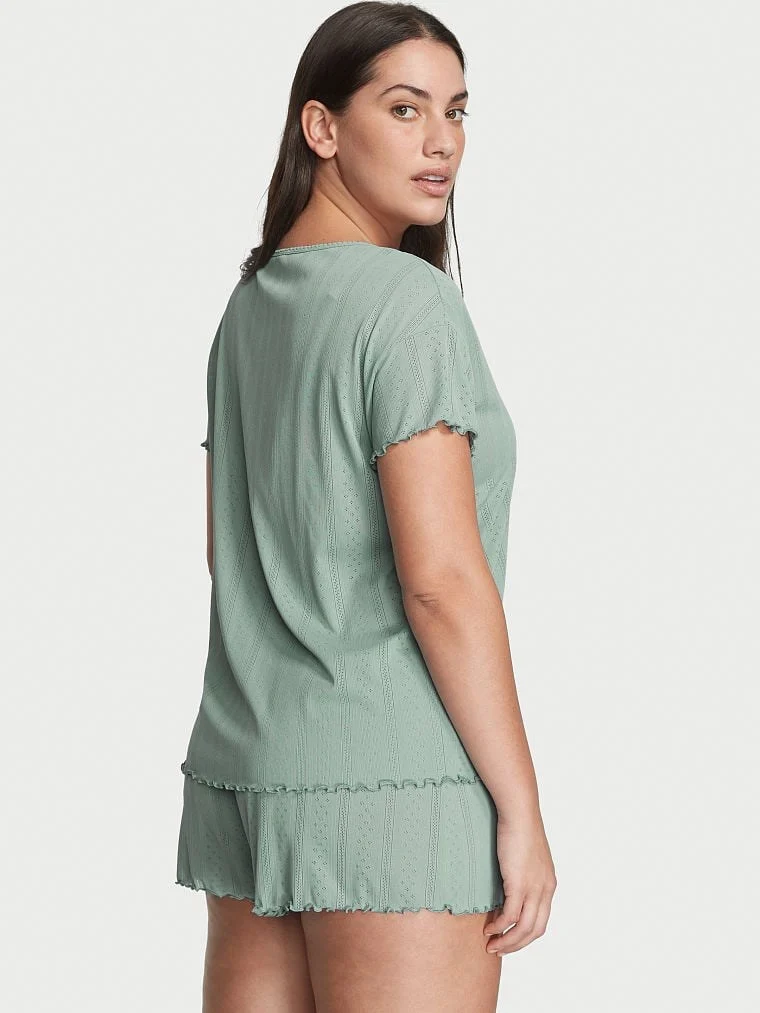 Pointelle Pijama Takimi arka görünüm