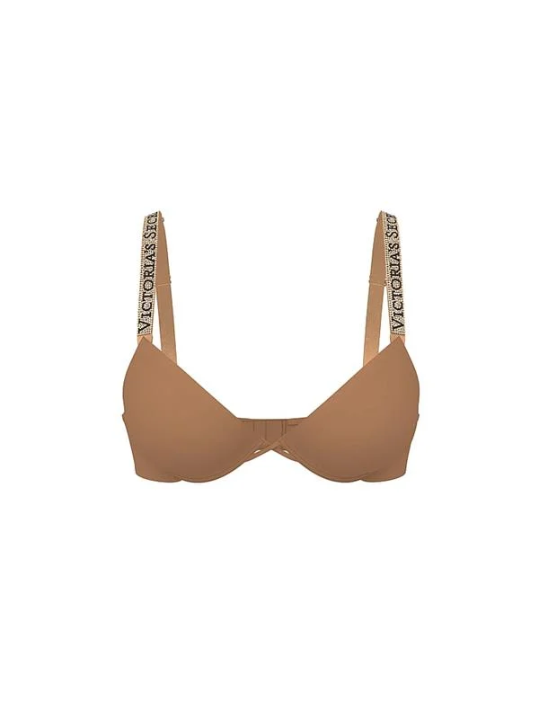 Işıltılı Askili Push Up Sütyen ön görünüm