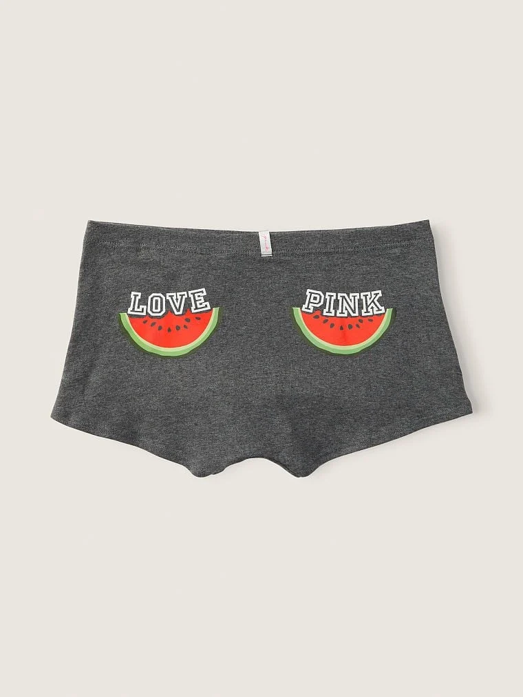 Pink Pamuklu Boyshort Kulot arka görünüm