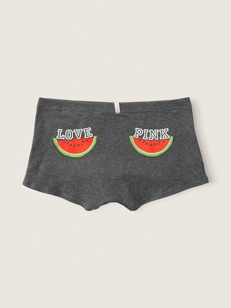 Pink Pamuklu Boyshort Kulot arka görünümü
