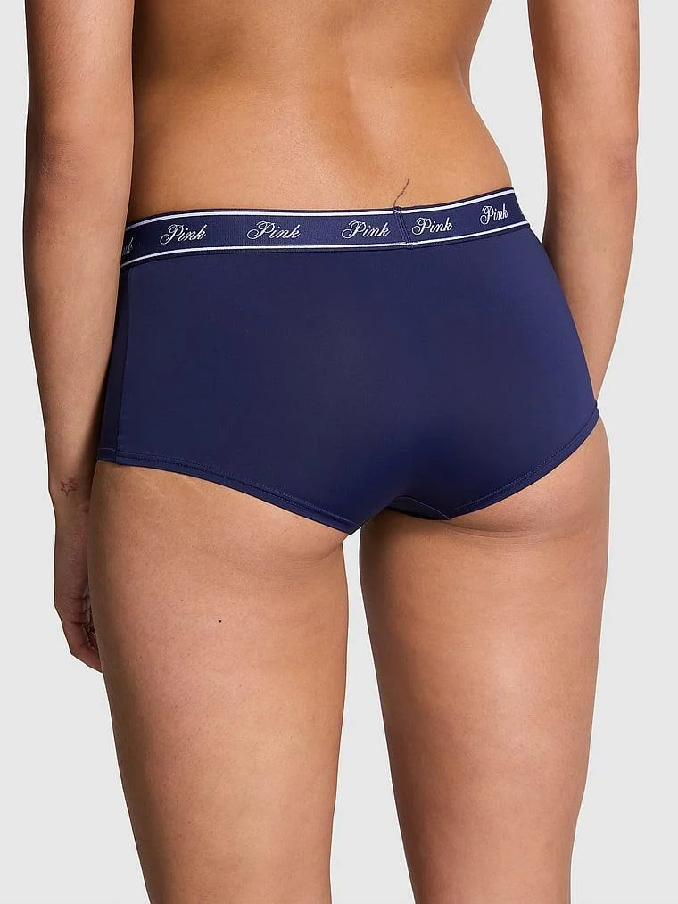 Pink Mikro Logolu Boyshort Kulot arka görünüm