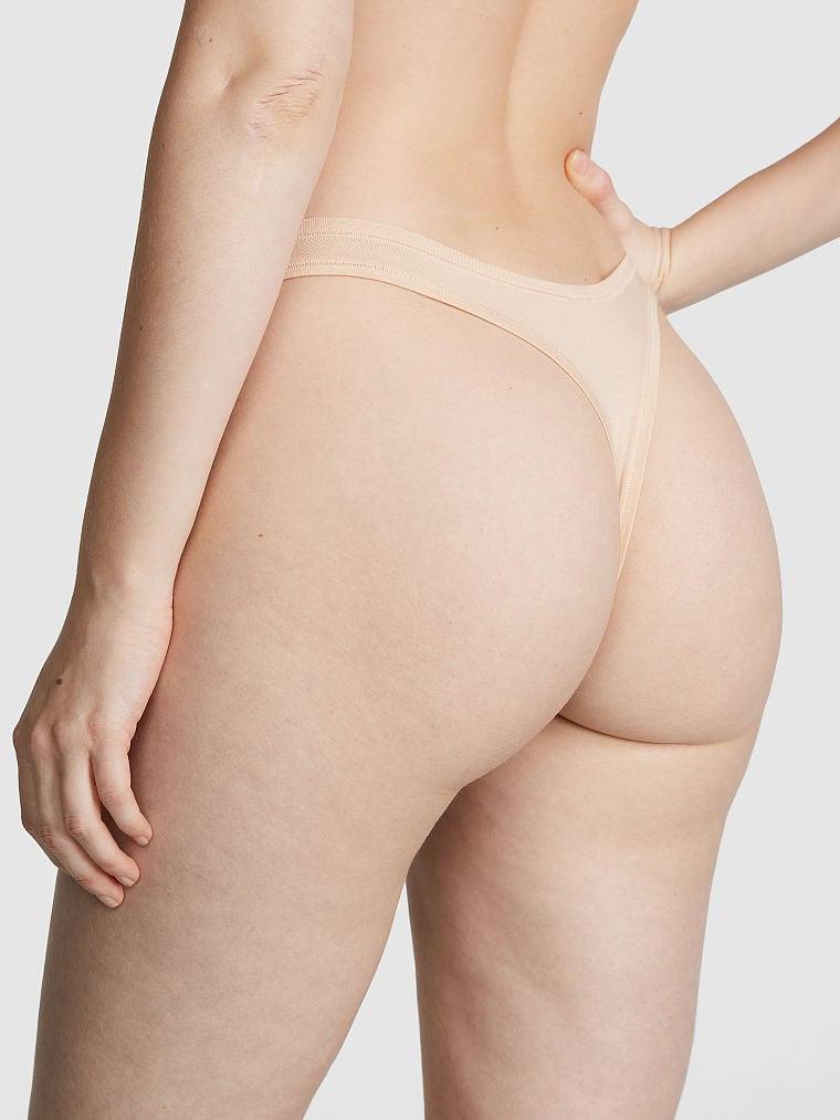 Pink Pamuklu Tanga arka görünümü