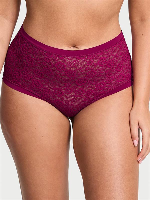 Lazer Kesim Dantelli Modern Brief Kulot