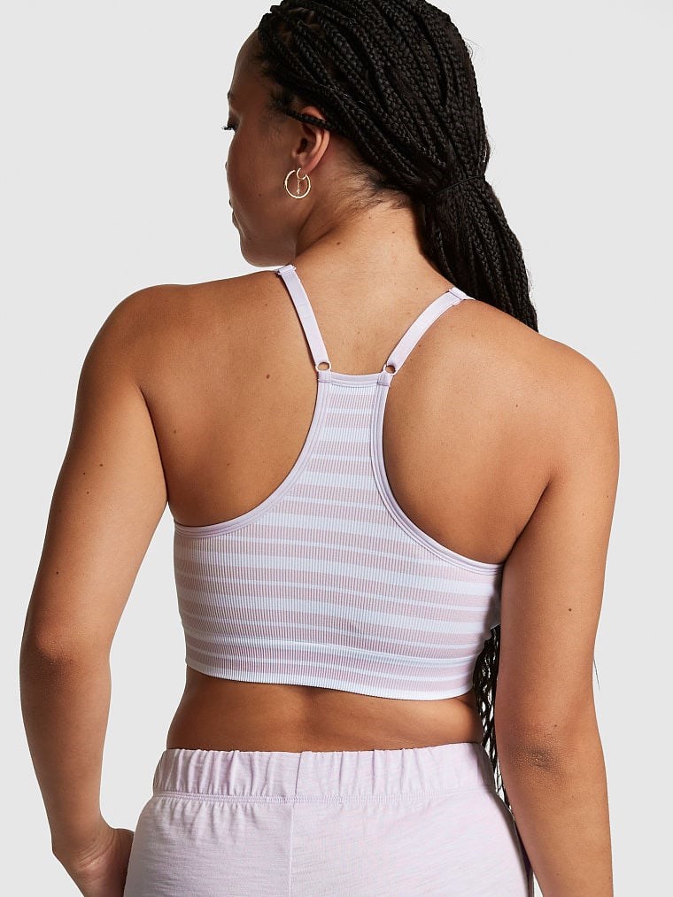Pink Seamless Racerback Bra arka görünümü
