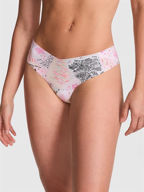 Pink Lazer Kesim Tanga ön görünüm