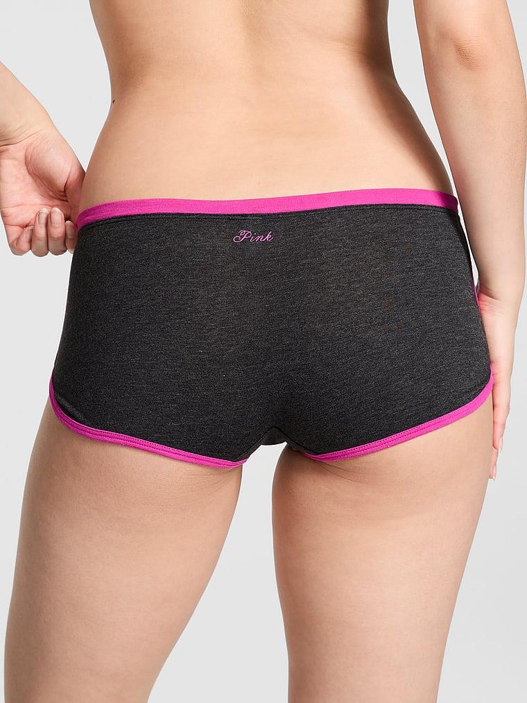 Pink Pamuklu Boyshort Kulot arka görünümü