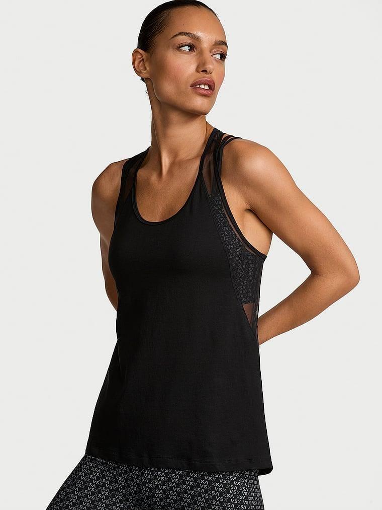Vsx Pima Pamuklu Jersey Racerback Atlet arka görünümü