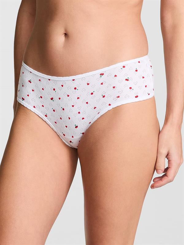 Pink Pamuklu Cheeky Kulot ön görünüm