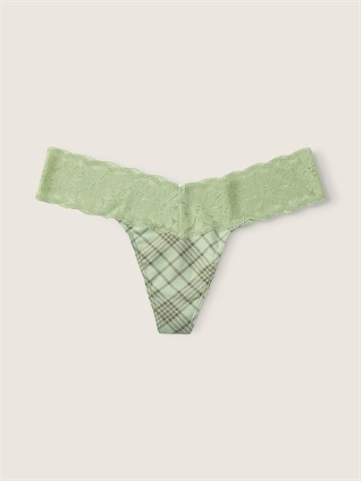 Pink Everyday Dantel Detayli Pamuk Tanga Kulot