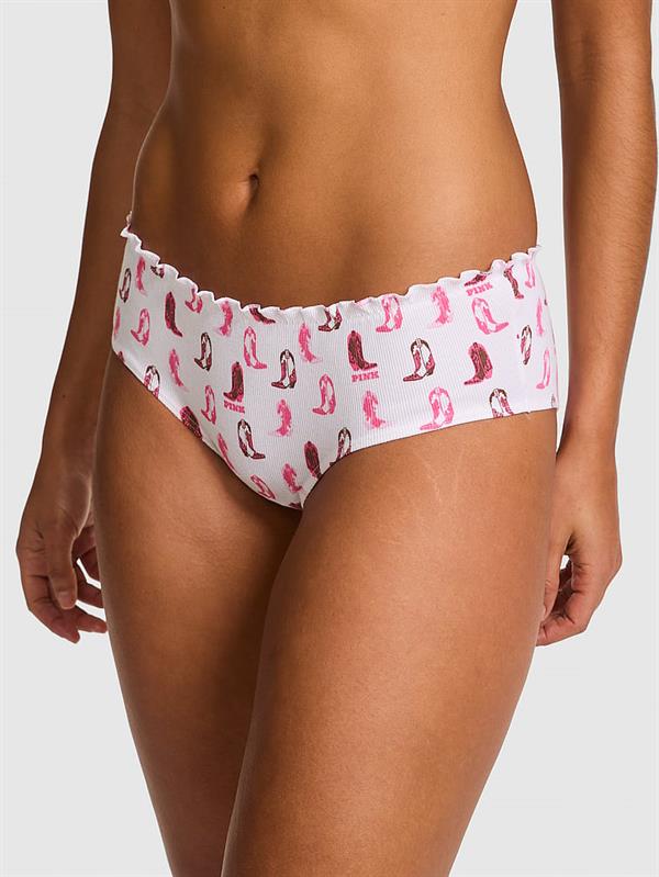 Pink Pamuklu Arkadan Baglamali Cheeky Kulot