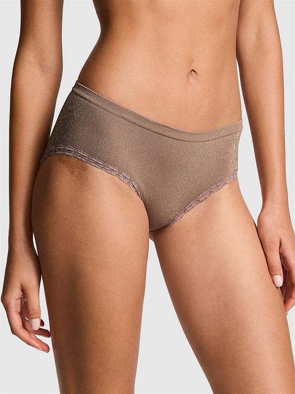 Pink Seamless Hiphugger Kulot ön görünüm