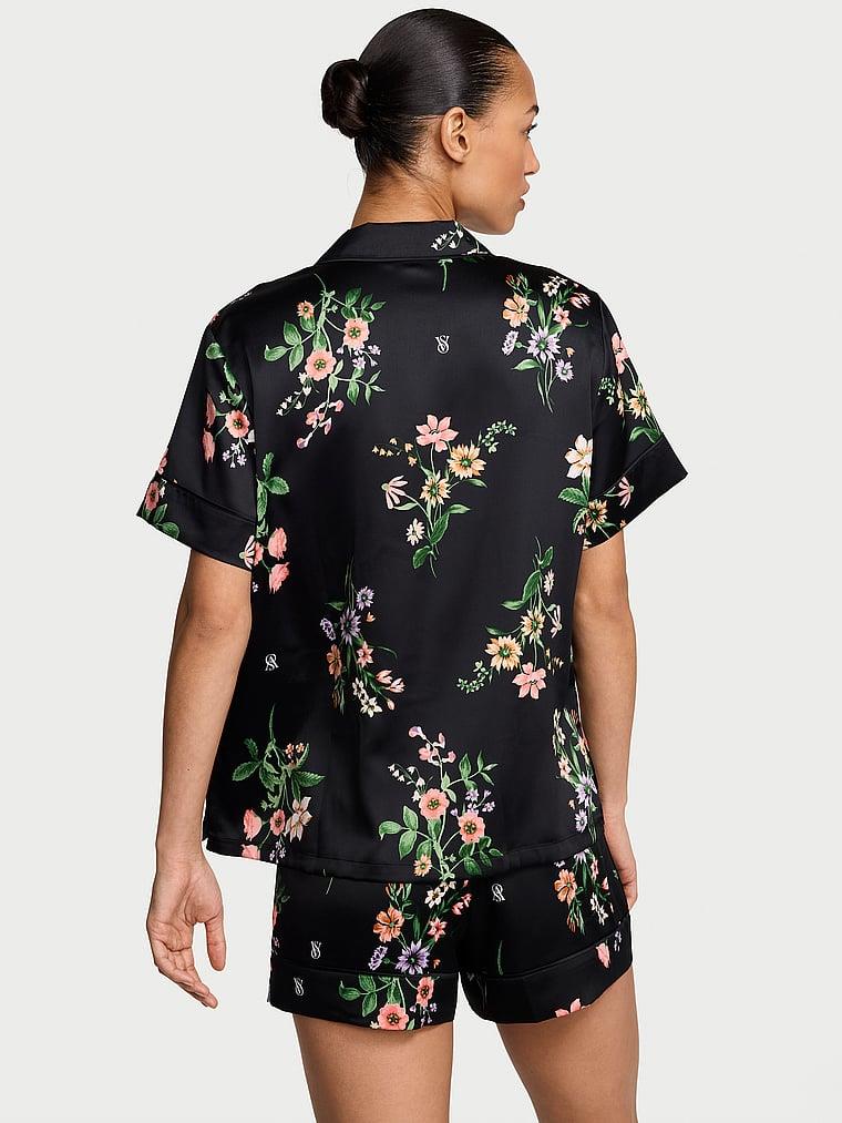 Saten Kısa Pijama Takimi arka görünümü