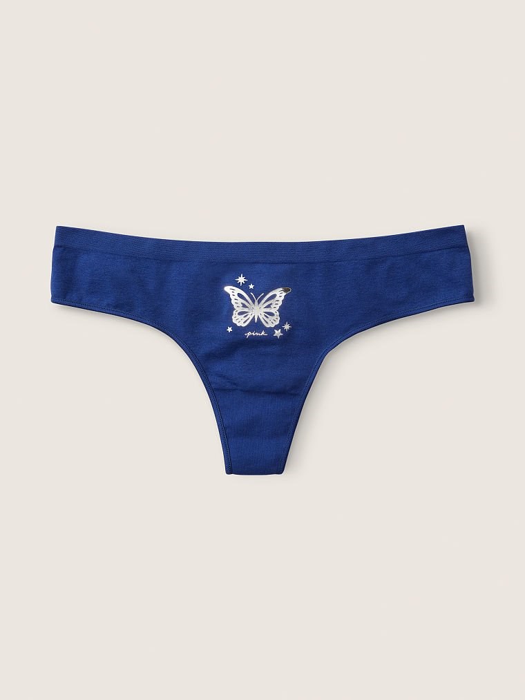 Pink Seamless Tanga Kulot arka görünümü