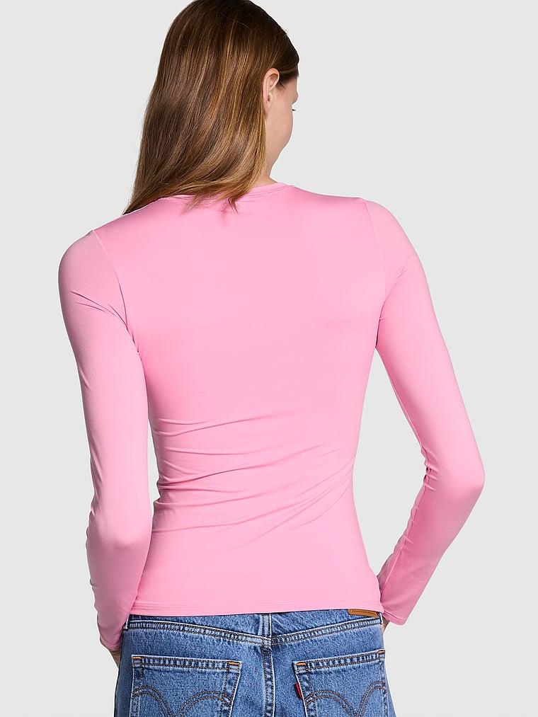 Pink Base Stretch Uzun Kollu Tisort arka görünümü