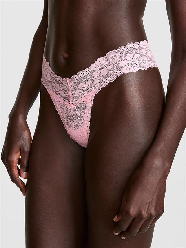 Pink Wink Dantelli Tanga ön görünüm