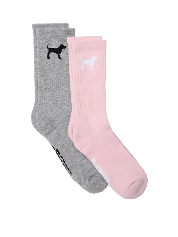 Pink 2li Paket Kısa Corap