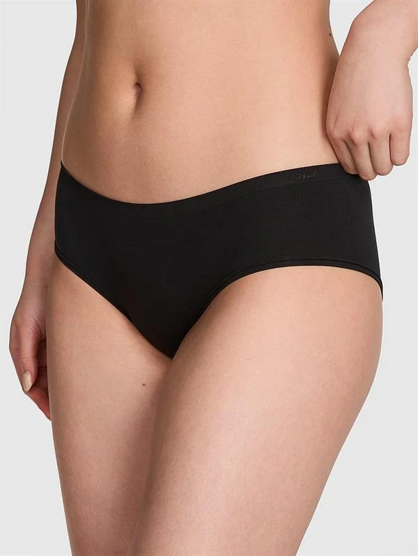 Pink Seamless Hiphugger Kulot ön görünüm