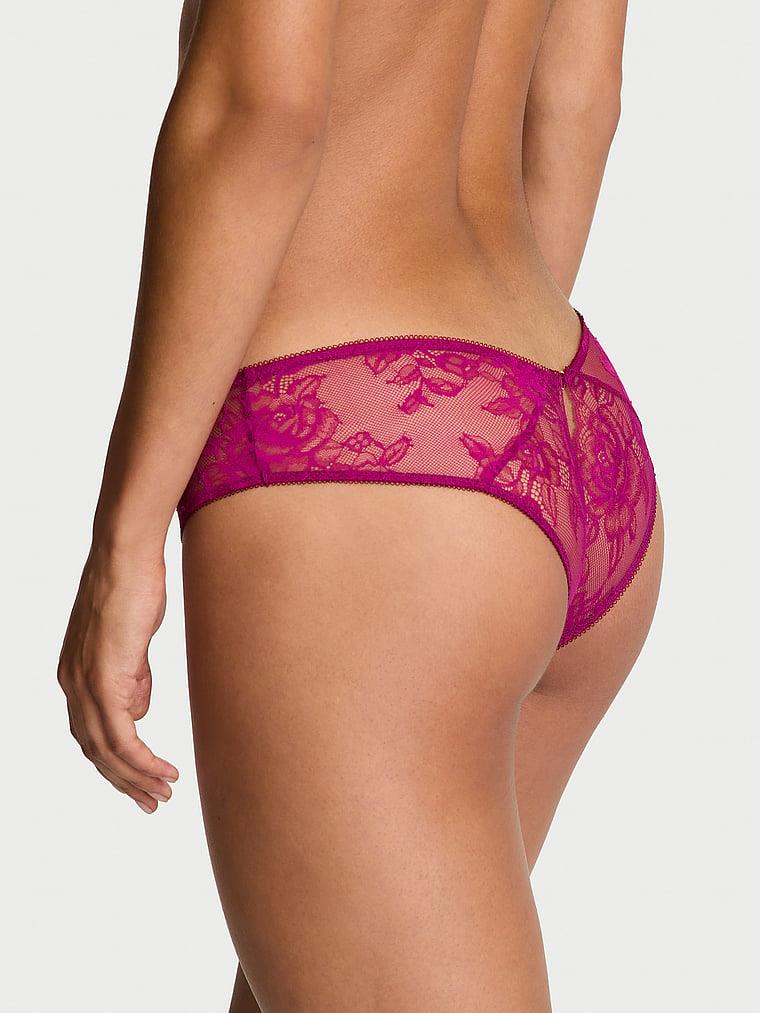 Dantelli Crotchless Cheeky Kulot arka görünüm