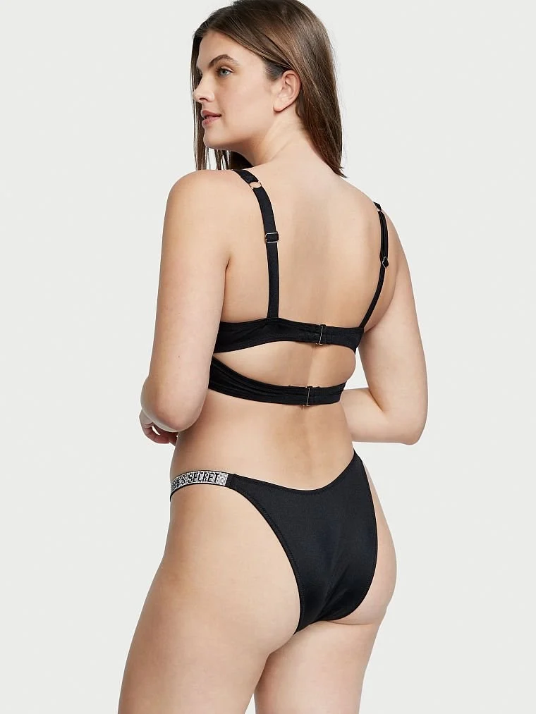 Işıltılı Askili Wicked Bikini Ustu arka görünümü