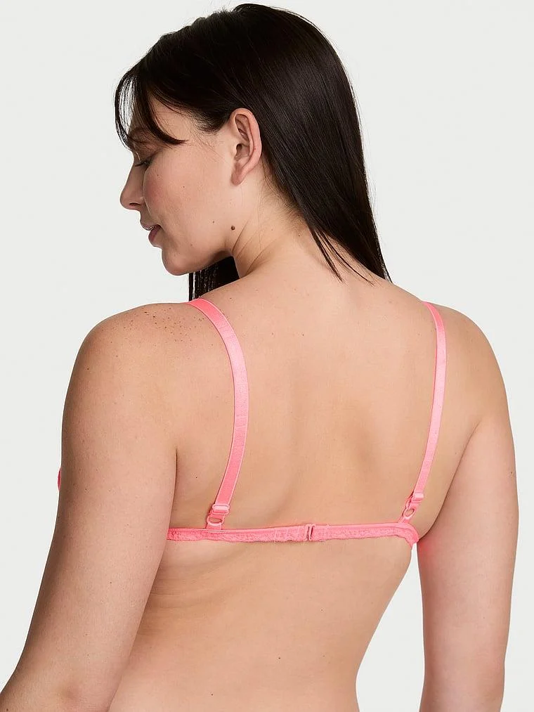 Dantelli Desteksiz Ucgen Bralet arka görünüm