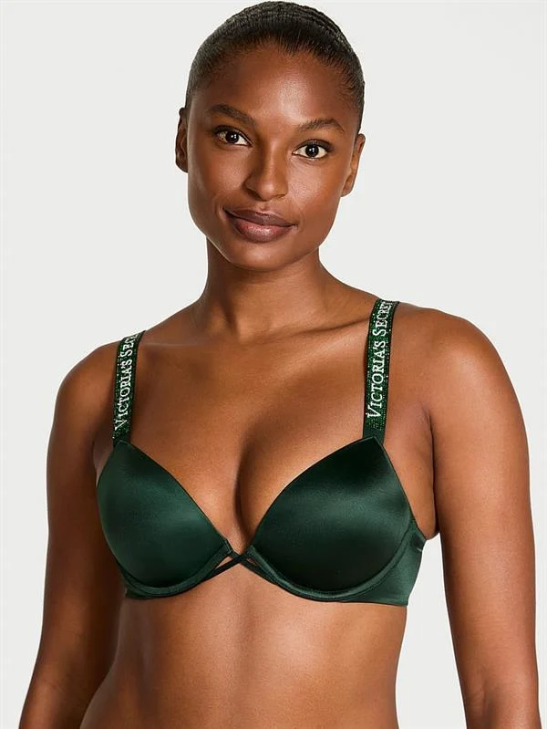 Işıltılı Askili Push Up Sütyen