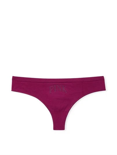 Pink Seamless Tanga ön görünüm