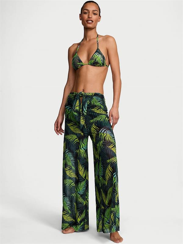 Beachwear Önden Baglamali Sifon Pantolon