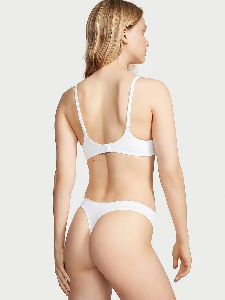 Victorias Secret Seamless Logo Tanga Kulot arka görünüm