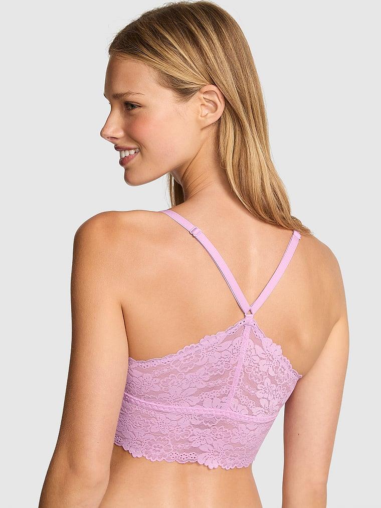 Pink Wink Lovely Dantelli Ucgen Bralet arka görünüm