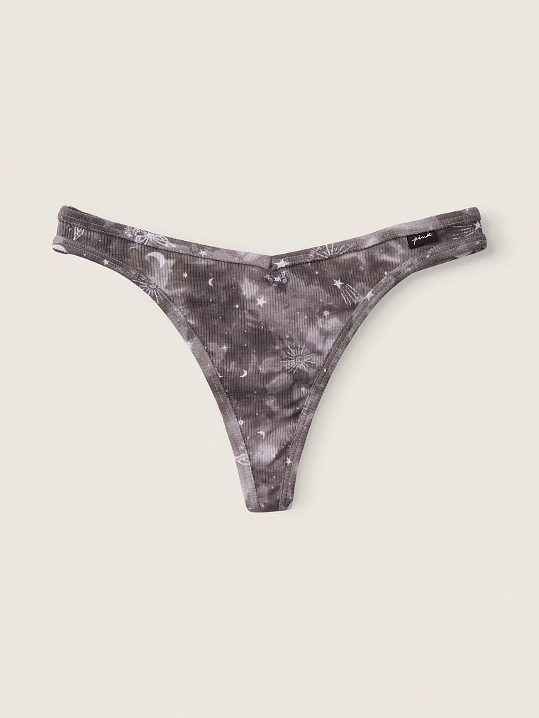 Pink Pamuk Tanga Kulot arka görünümü