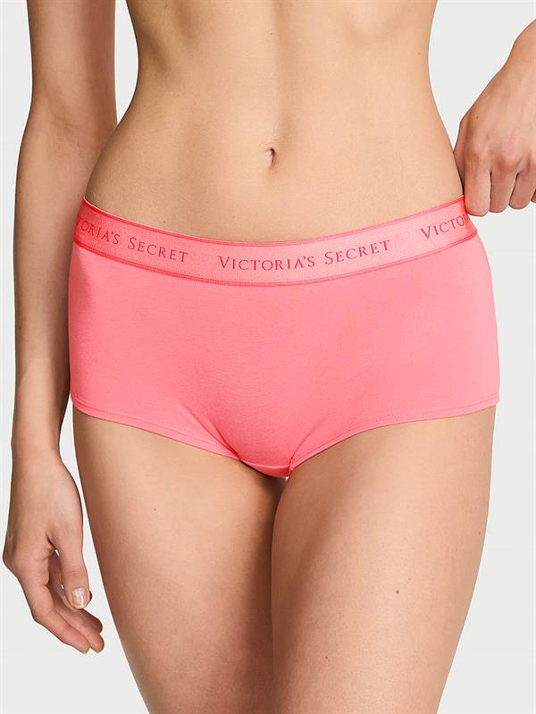 Logolu Pamuklu Boyshort Kulot