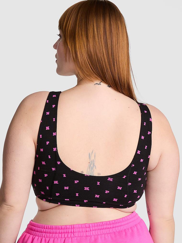 Pink All Day Pamuklu Scoop Sporcu Sütyeni arka görünüm