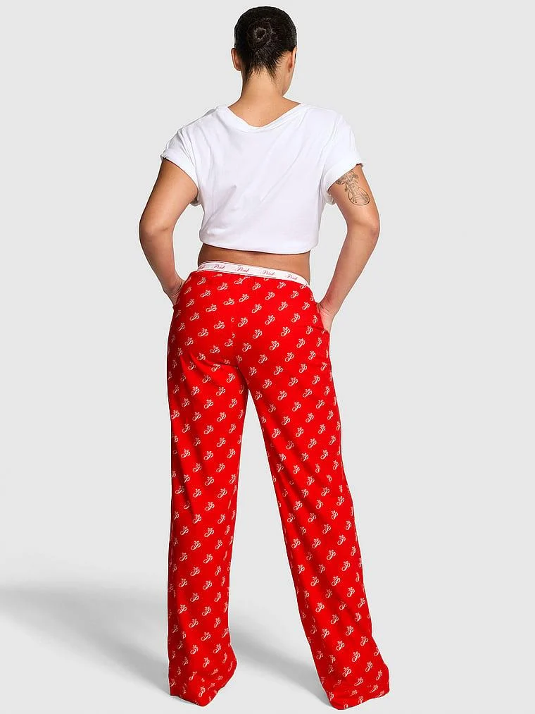 Pink Flanel Pijama Alti arka görünüm
