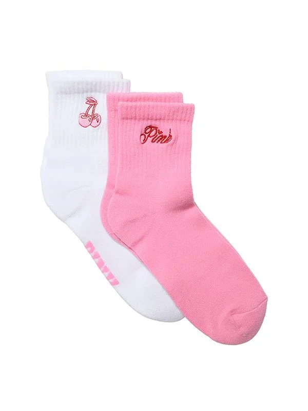 Pink 2li Paket Kısa Corap