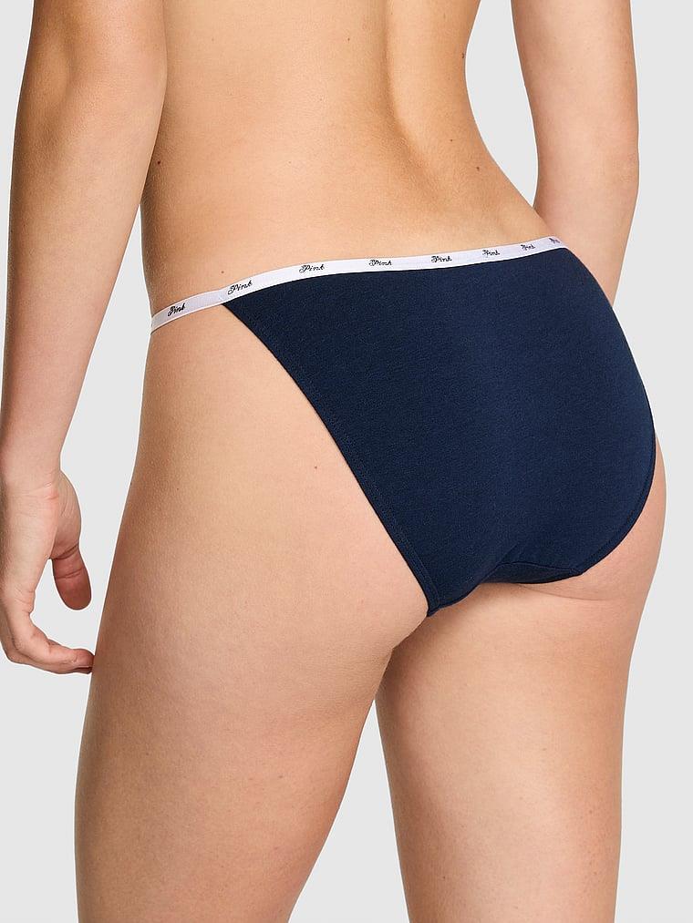 Pink Logolu Pamuklu Askili Bikini Kulotu arka görünümü