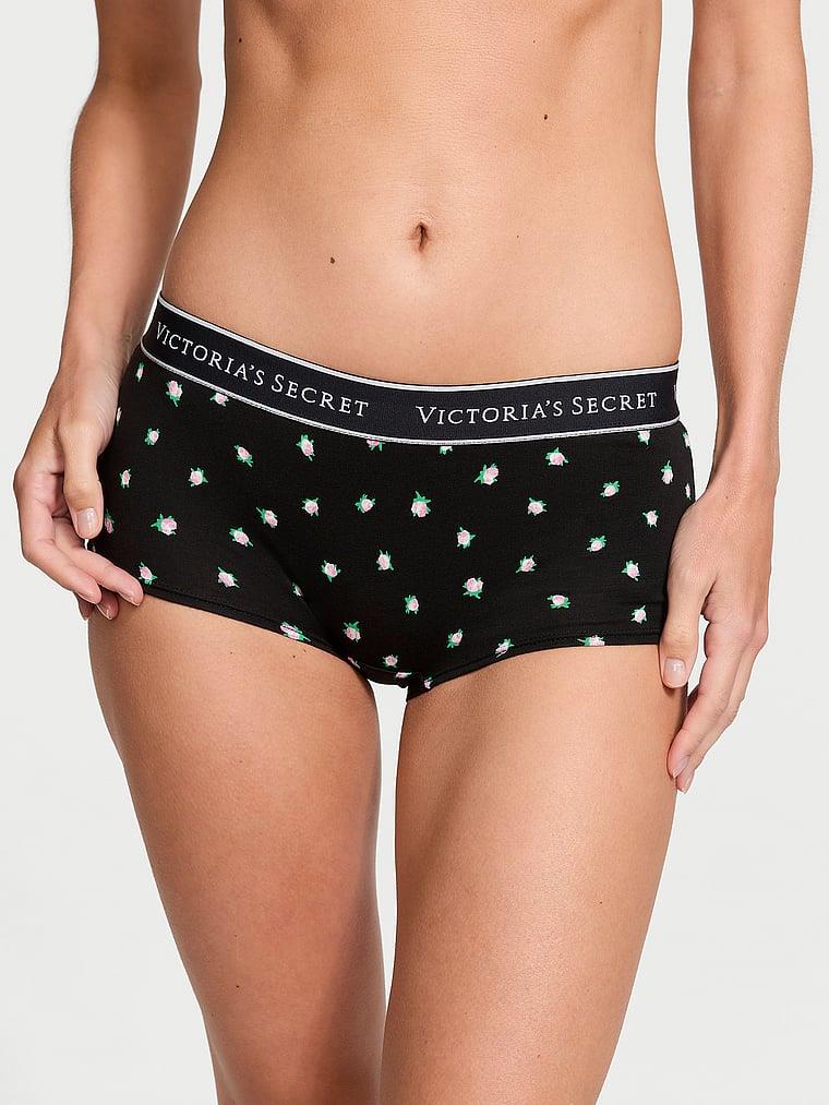 Logolu Pamuklu Boyshort Kulot arka görünüm