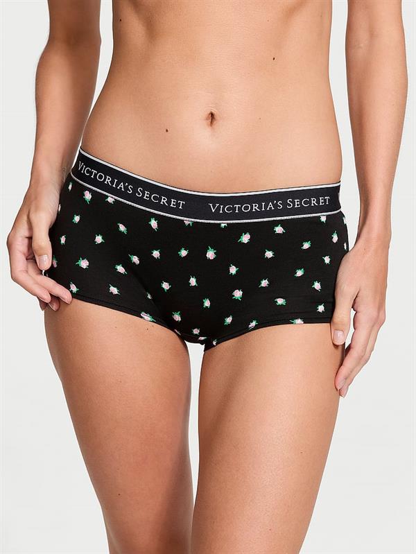 Logolu Pamuklu Boyshort Kulot