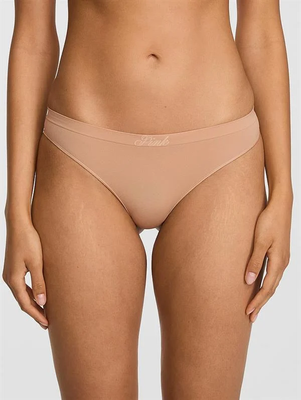 Pink Seamless Tanga