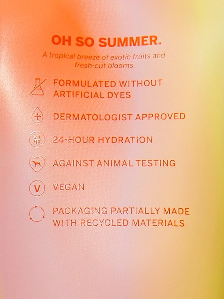 Tropical Nectar Vücut Losyonu arka görünüm